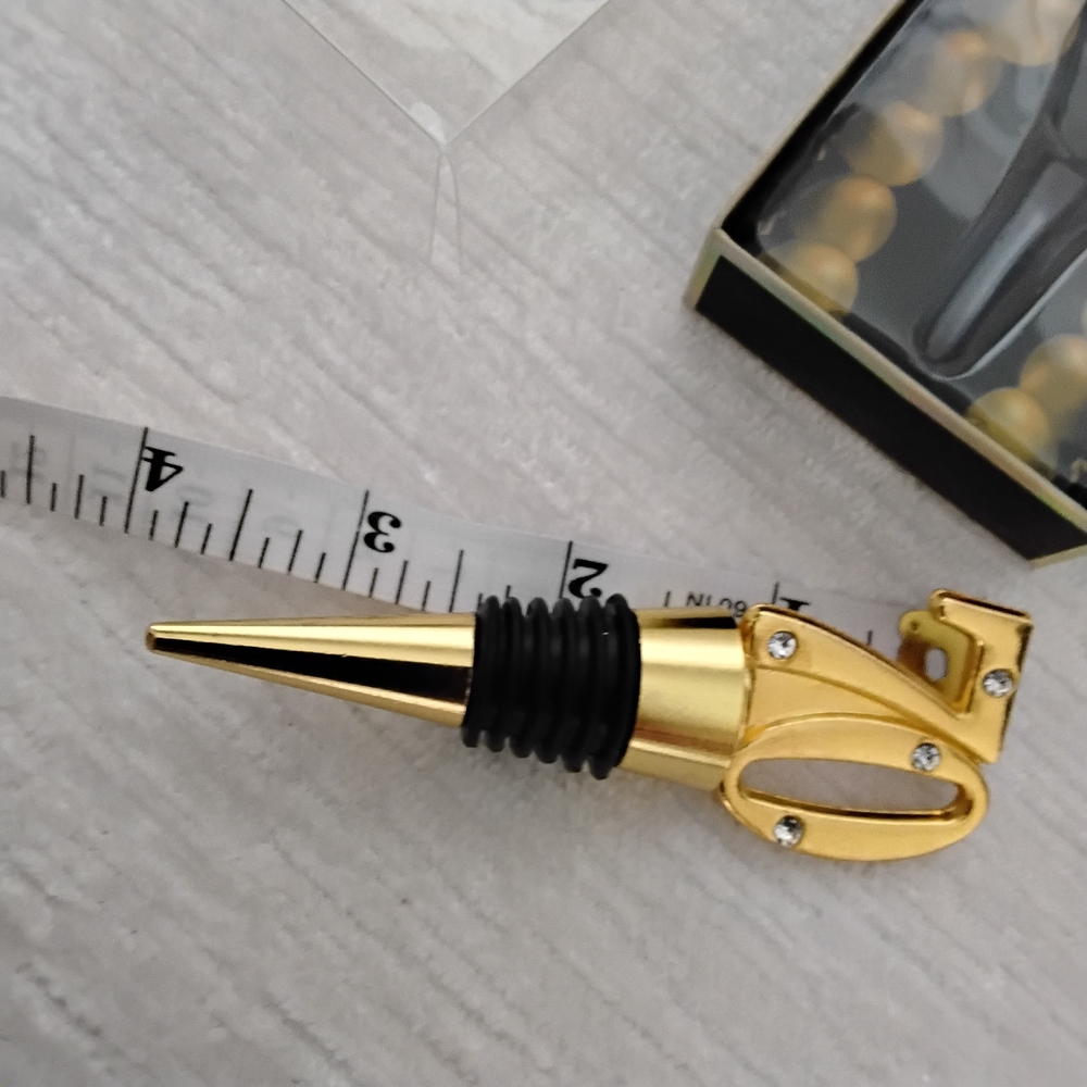 Gold 70 Wine Bottle Stopper - Picture 2 of 5